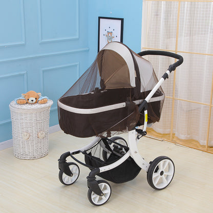 Baby Stroller Mosquito Net Enlarged Space Encryption Mesh Full Cover Baby Stroller Mosquito Net Cover