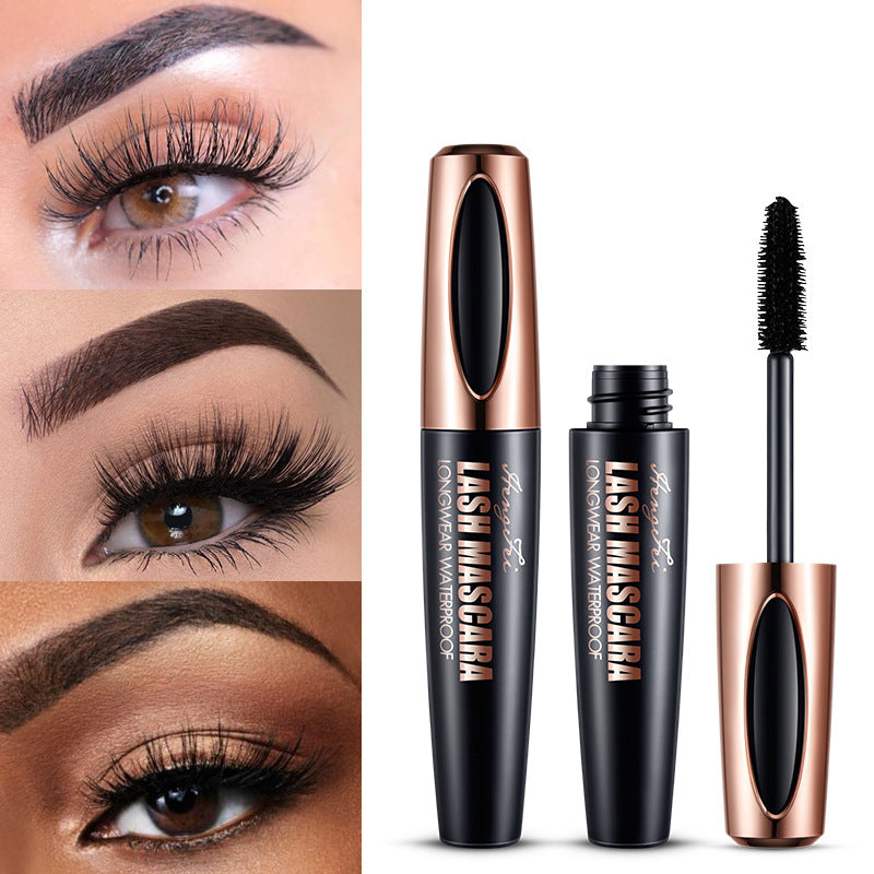 HENGFEI cross-border mascara thick and long curling waterproof and anti-sweat 24h effect does not smudge fast-selling explosion