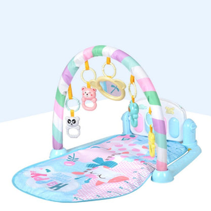 Cross-border baby pedal piano fitness frame baby play mat climbing mat rattle light music baby toy