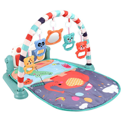 Cross-border baby pedal piano fitness frame baby play mat climbing mat rattle light music baby toy