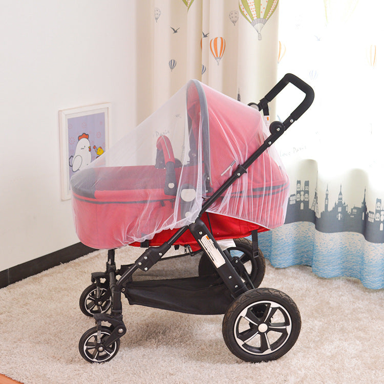 Baby Stroller Mosquito Net Enlarged Space Encryption Mesh Full Cover Baby Stroller Mosquito Net Cover