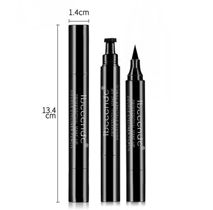 Double eyeliner seal pen ibcccndc makeup triangle waterproof eyebrow pencil eyeliner Cross-border makeup explosion