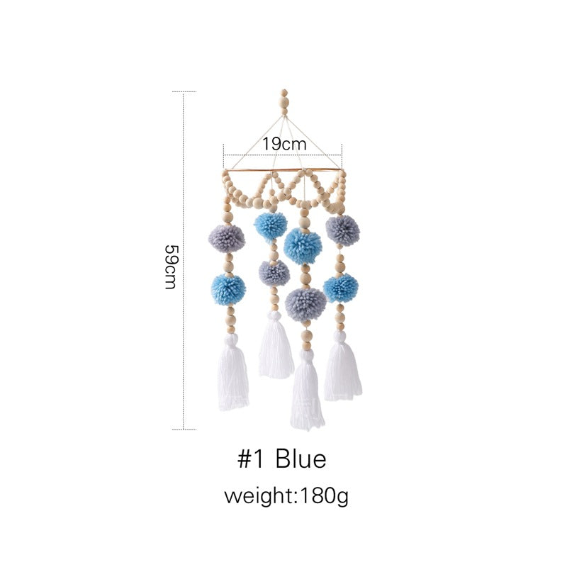 Cross-border hot-selling newborn baby soothing bed bell hanging baby sleeping wind chime rotatable educational rattle toy