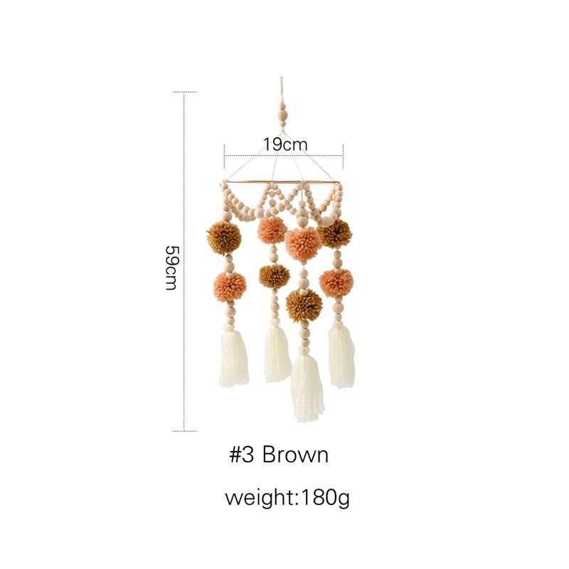 Cross-border hot-selling newborn baby soothing bed bell hanging baby sleeping wind chime rotatable educational rattle toy