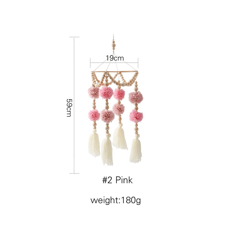 Cross-border hot-selling newborn baby soothing bed bell hanging baby sleeping wind chime rotatable educational rattle toy