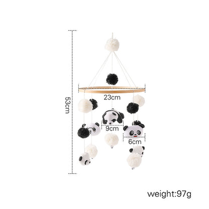 Cross-border hot-selling newborn baby soothing bed bell hanging baby sleeping wind chime rotatable educational rattle toy