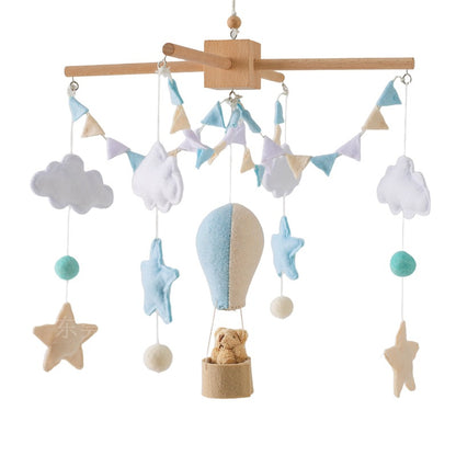 Cross-border hot-selling newborn baby soothing bed bell hanging baby sleeping wind chime rotatable educational rattle toy