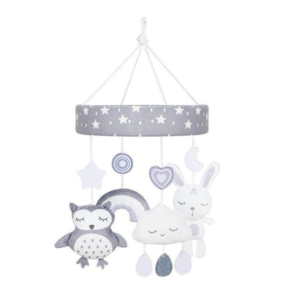 Cross-border hot-selling newborn baby soothing bed bell hanging baby sleeping wind chime rotatable educational rattle toy