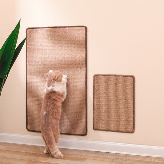 Amazon's hot-selling natural sisal mat to sharpen claws and sisal cat toys to prevent cat scratches and protect the sofa from falling crumbs. Cat scratching board