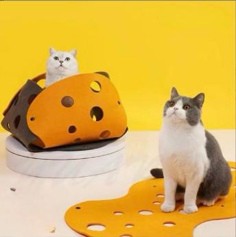 Cat toy channel pet cat tunnel rolling ground dragon teasing cat toy cat nest various combination felt cat nest tunnel