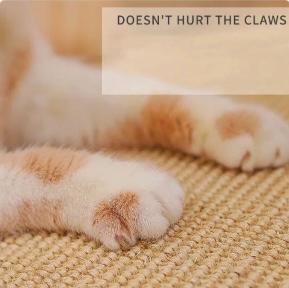 Amazon's hot-selling natural sisal mat to sharpen claws and sisal cat toys to prevent cat scratches and protect the sofa from falling crumbs. Cat scratching board