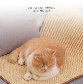 Amazon's hot-selling natural sisal mat to sharpen claws and sisal cat toys to prevent cat scratches and protect the sofa from falling crumbs. Cat scratching board