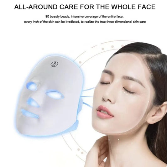 New beauty mask colorful LED light beauty instrument facial mask beauty home photon rejuvenation instrument introduction instrument