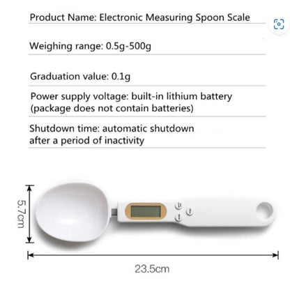 Electronic spoon scale small kitchen electronic scale portable handheld scale coffee scale high precision kitchen scale medicine scale