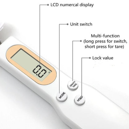 Electronic spoon scale small kitchen electronic scale portable handheld scale coffee scale high precision kitchen scale medicine scale